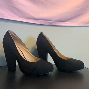 Black Suede Heels